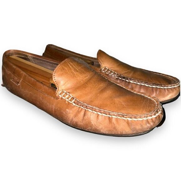 Polo Ralph Lauren British Tan Driving Moccasin Size 10 - Picture 1 of 7